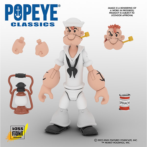 Boss Fight Studio Popeye Classics Popeye in White Sailor Suit Action Figure